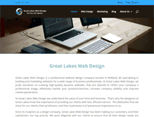 Tablet Screenshot of greatlakeswebdesign.com